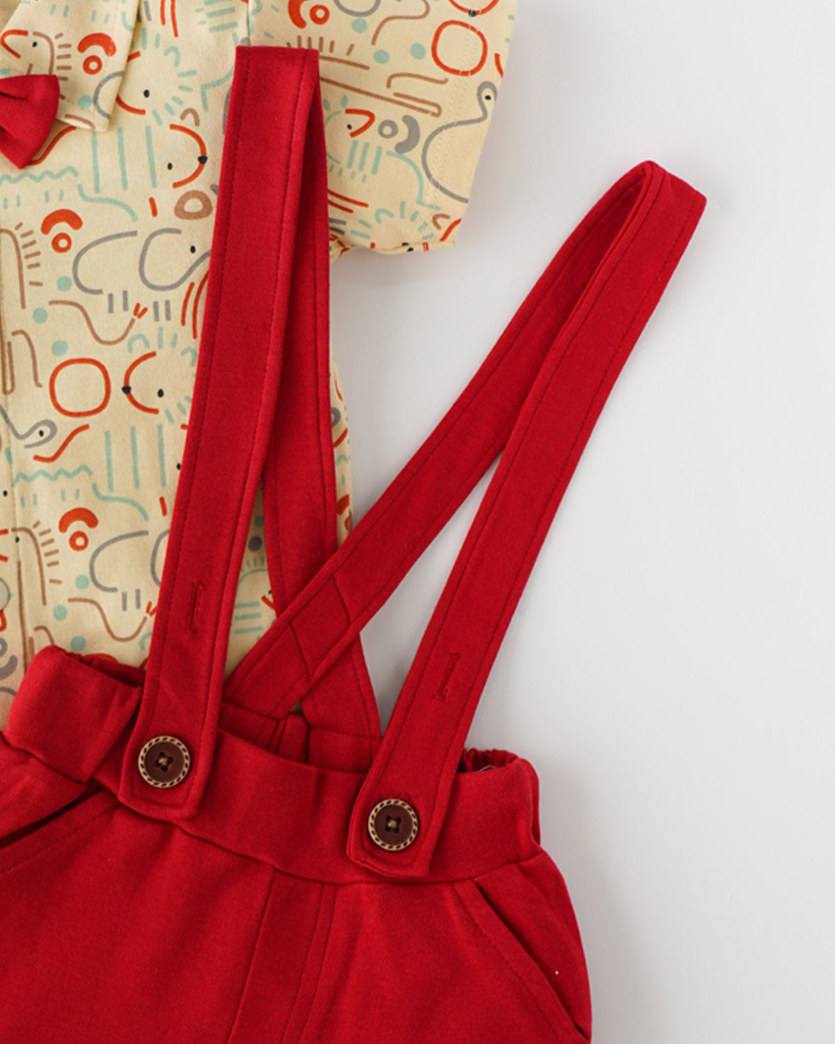 Kaatib: Adorable Shirt and Shorts Combo with Bowtie for Boys