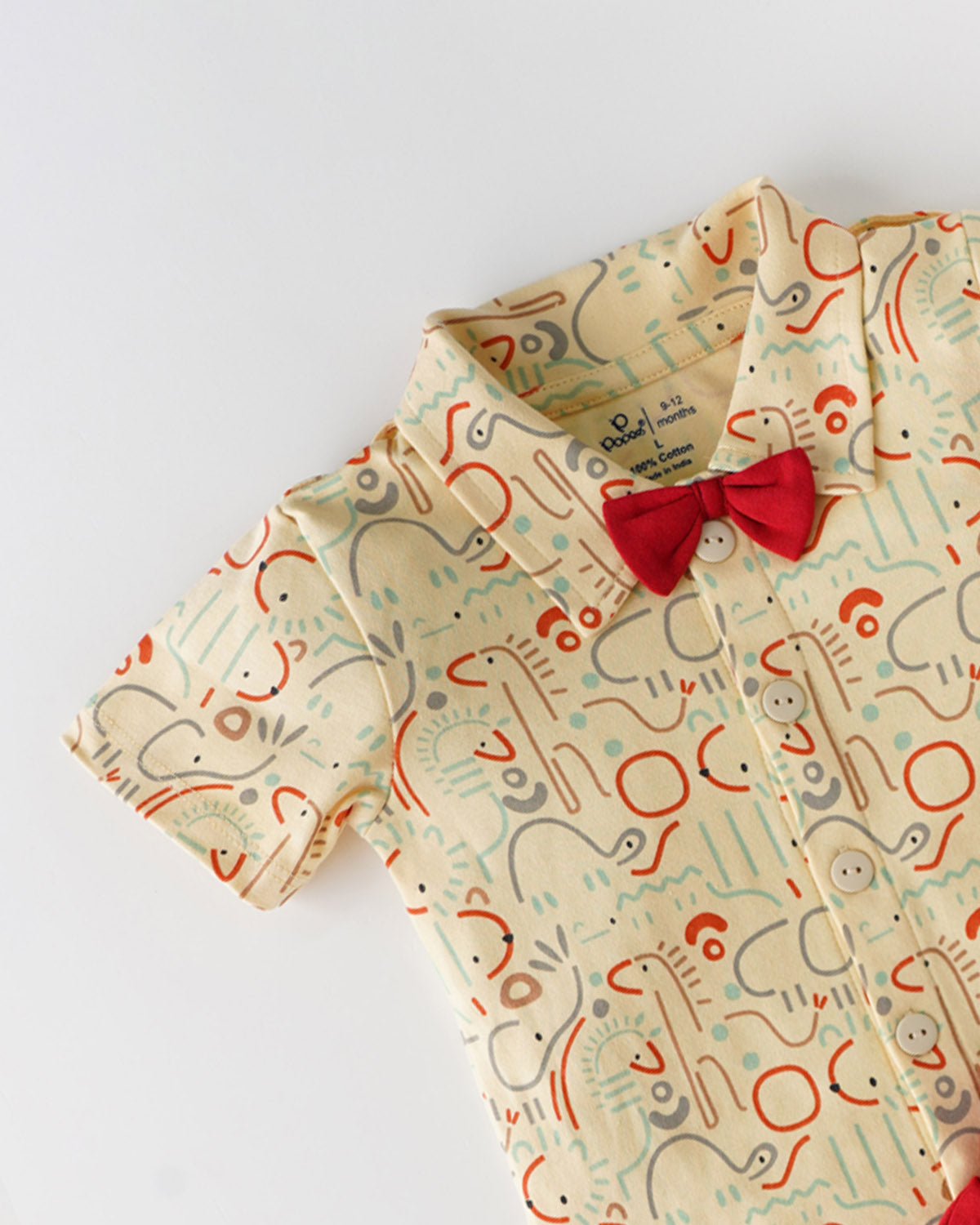 Kaatib: Adorable Shirt and Shorts Combo with Bowtie for Boys