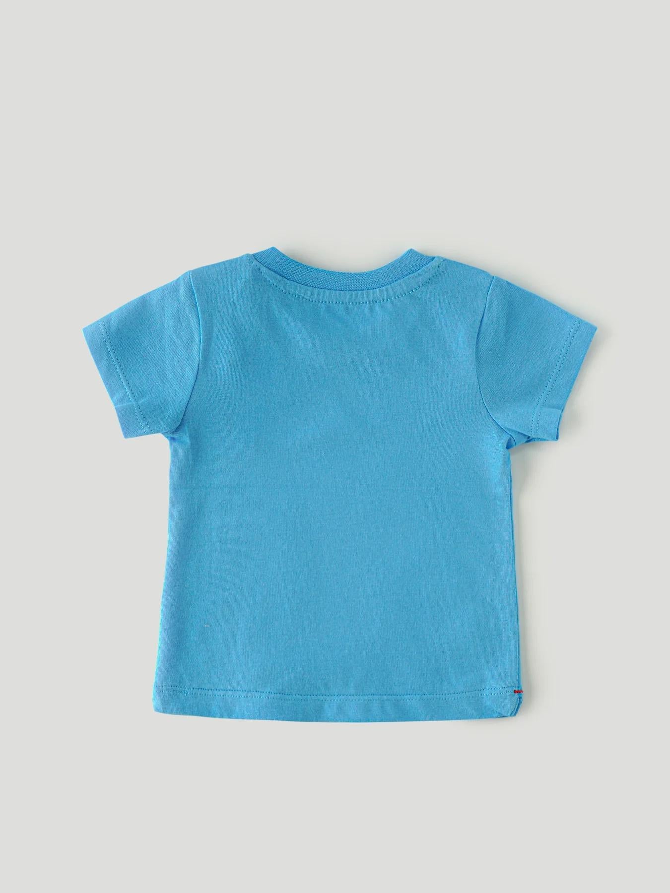 Brighten Up with the Alaskan Blue Cotton T-Shirt for Kids