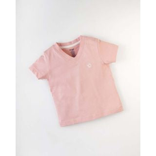 Cute Strawberry Pink V-Neck T-Shirt for Kids: Stylish and Versatile