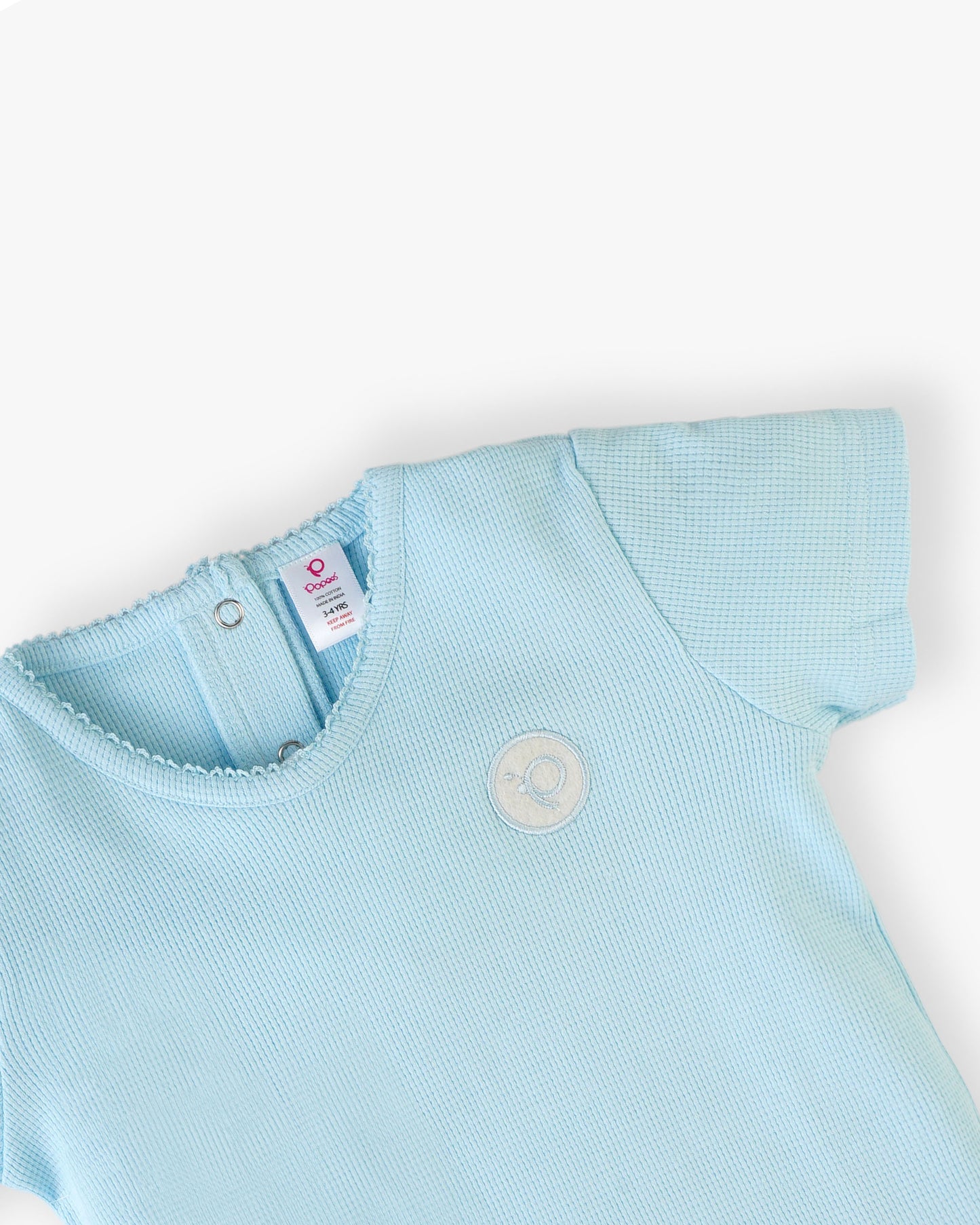 Baby Blue Bliss: Dress Your Little Princess in Pure Cotton Comfort