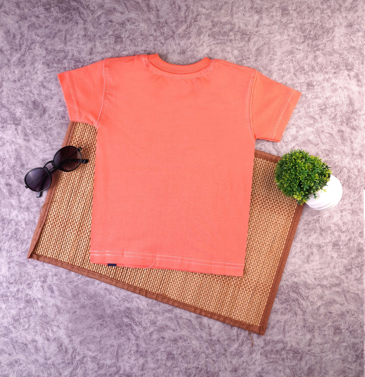 Stylish Coral Printed Cotton T-Shirt for Kids: Fun and Comfortable