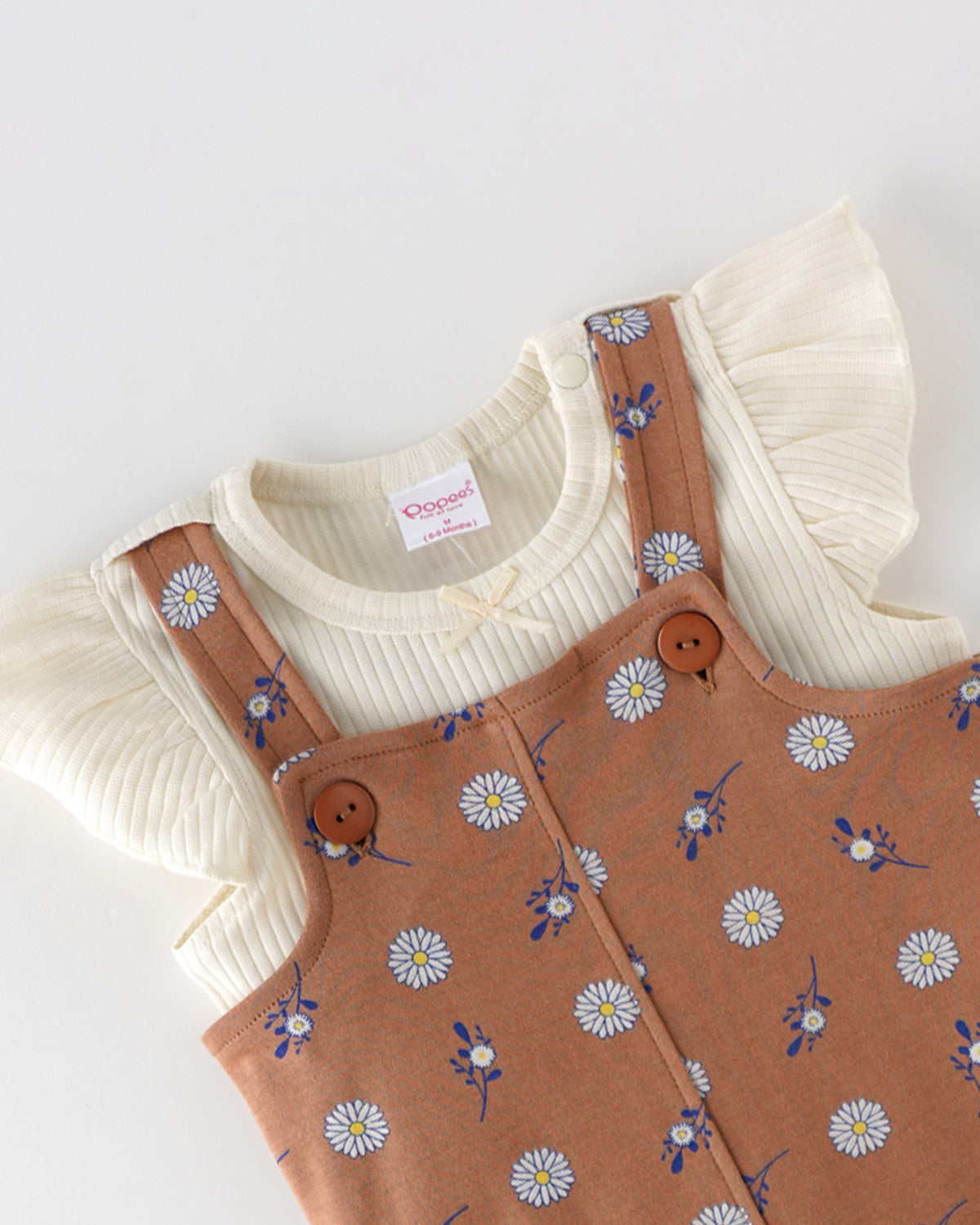 Geneva Baby Girl Jumper Set: Adorable and Chic Cotton Pinafore