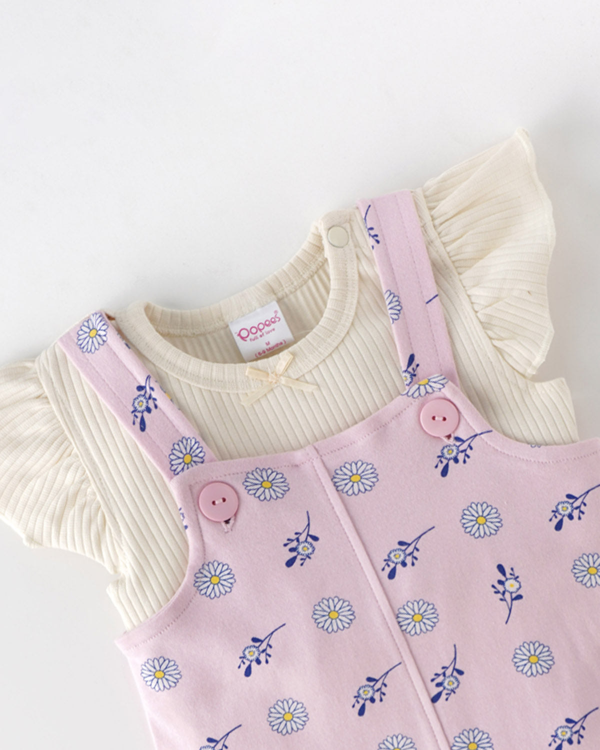 Geneva Baby Girl Jumper Set: Adorable and Chic Cotton Pinafore