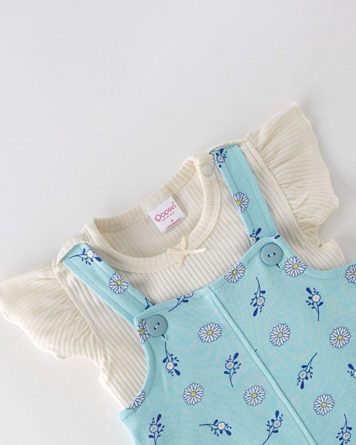 Geneva Baby Girl Jumper Set: Adorable and Chic Cotton Pinafore